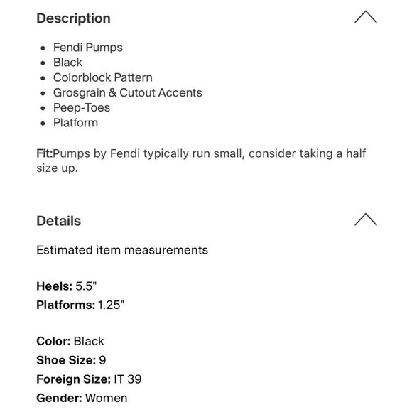 Fendi Authentic Black Red Pink Peep Toe High Heel Pumps 9 - Picture 6 of 8